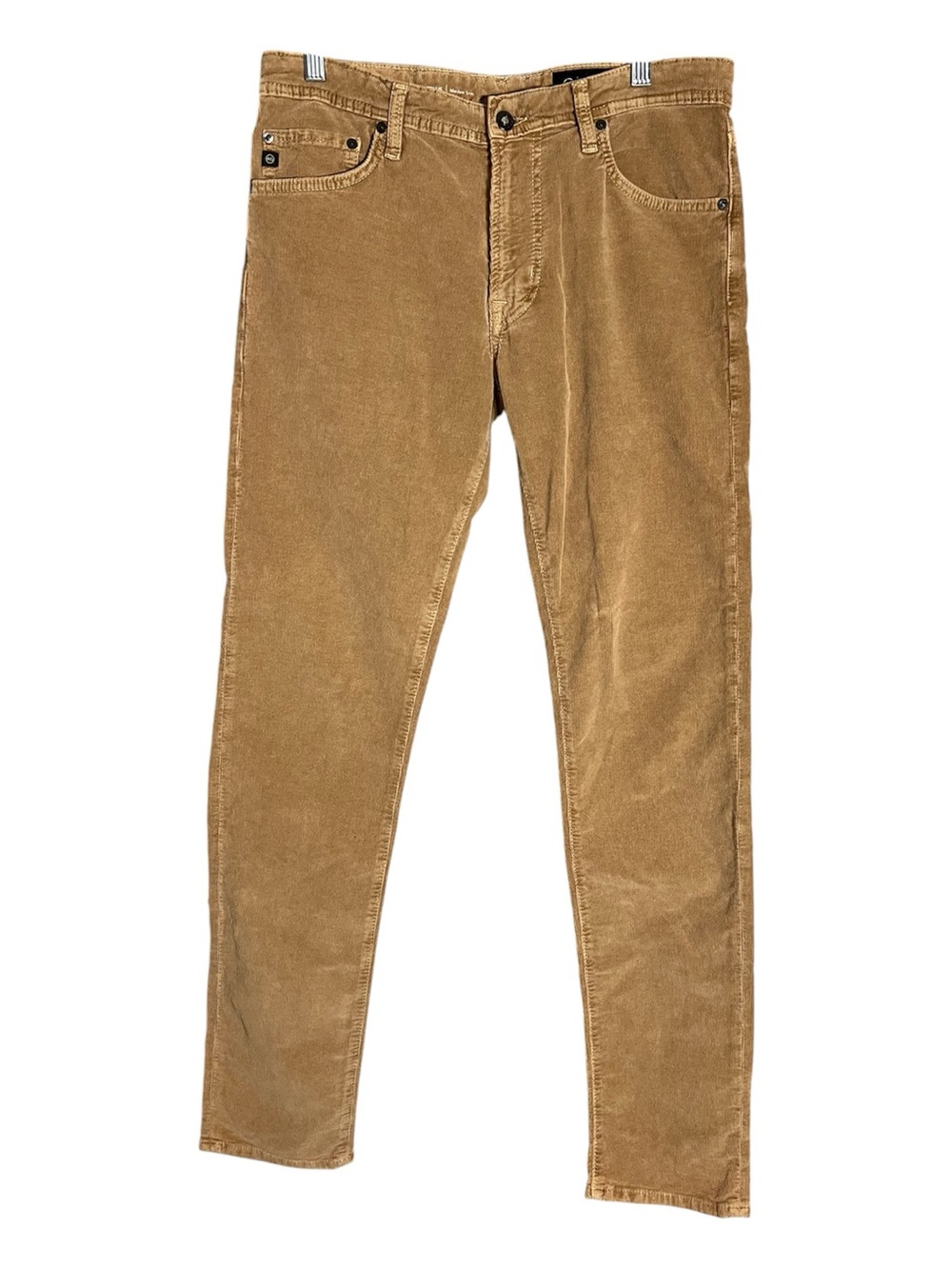 AG Tellis Modern Slim Corduroy Pants Tan Brown Stretch Men's 32x34 EUC